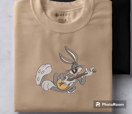 Bugs Bunny with guitar - Tropical Embroidery