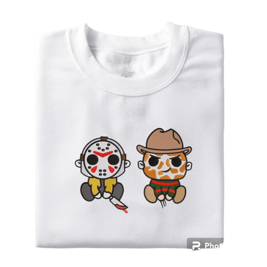 Classic Horror Duo - Tropical Embroidery
