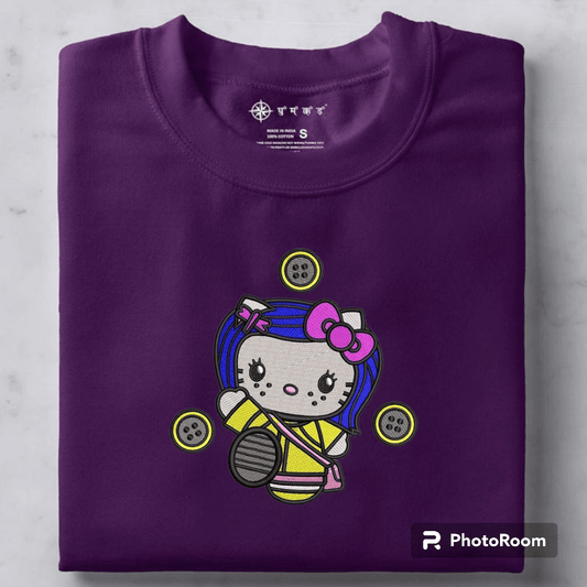 Hello Kitty x Coraline - Tropical Embroidery