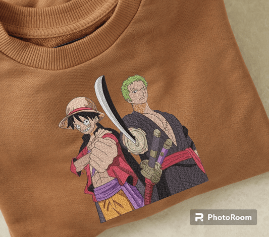 Luffy x Zoro - Tropical Embroidery